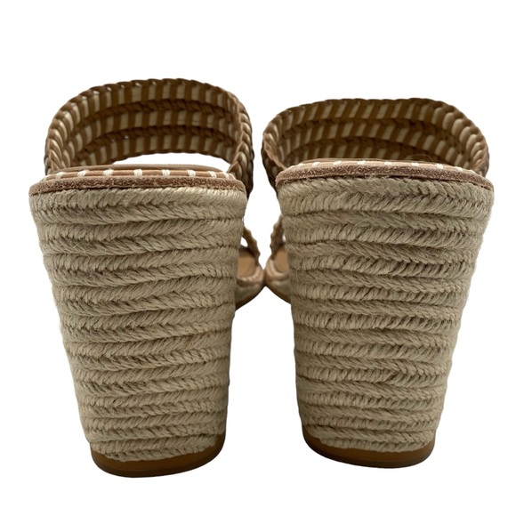 Dolce Vita Shoes Abigal Sandals Brown Beige Espadrille Wedge Casual Neutral NEW - Picture 6 of 11